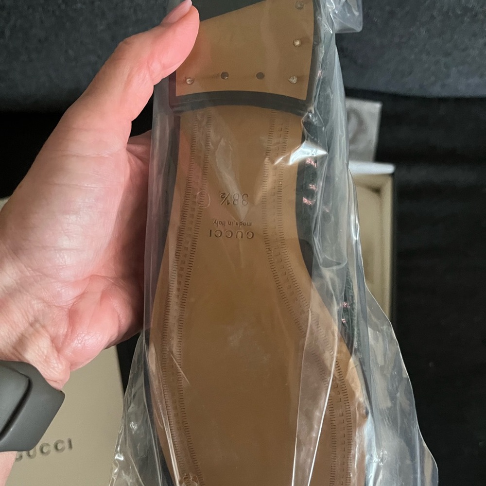 Gucci Authentic Jordaan loafer blue 38.5 NWT Box with Dust Bag BRAND NEW IN BOX - Picture 15 of 16